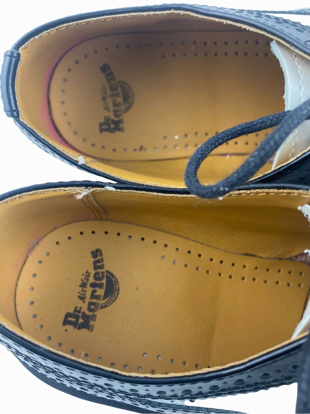Dr. Martens 3989 Bex Smooth Leather Brogue Shoes Black White Mens 7 Womens 8 - Picture 9 of 14